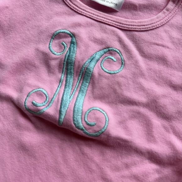 ARB Blanks Pink Monogrammed 'M' Tee - Size 18 Months - Picture 3 of 4
